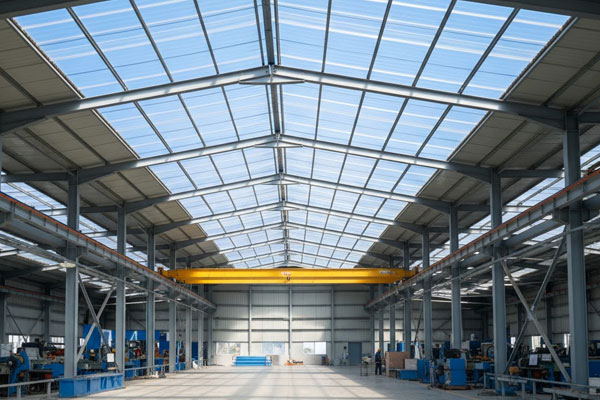 Polycarbonate sheets in Gujarat used for industrial roofing application
